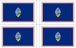 Guam Flag Sheet Stickers