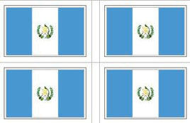 Guatemala Flag Stickers - 50 per sheet