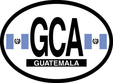 Guatemala Reflective Oval Decal