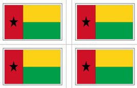 Guinea-Bissau Flag Stickers - 50 per sheet