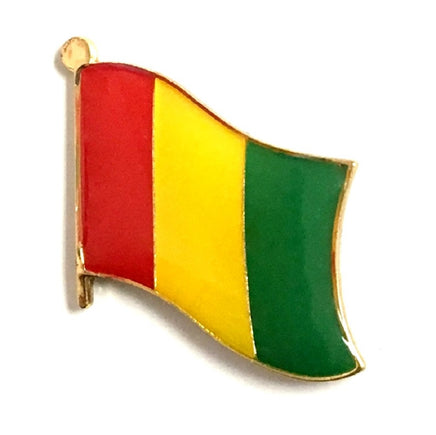 Guinea Flag Lapel Pins - Single