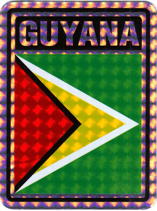 Guyana Reflective Decal