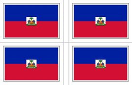 Haitian Flag Stickers - 50 per sheet