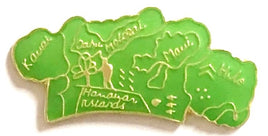 Hawaii State Lapel Pin - Map Shape