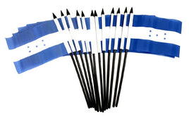 Honduras Polyester Miniature Flags - 12 Pack