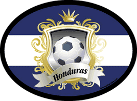 Honduras Soccer Oval Decal