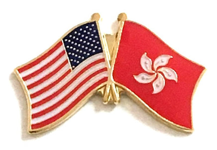 Hong Kong Friendship Flag Lapel Pins