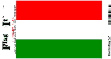 Hungary Vinyl Flag Decal