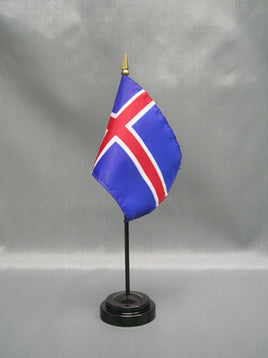 Iceland Deluxe Miniature Flag