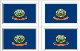 Idaho State Flag Stickers - 50 per sheet