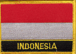 Indonesia Flag Patch - Wth Name