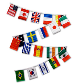 International Flag Streamers thirty foot