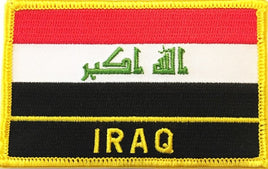 Iraq Flag Patch - Wth Name