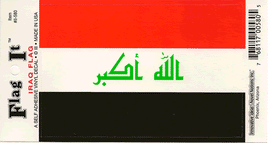 Iraq Vinyl Flag Decal