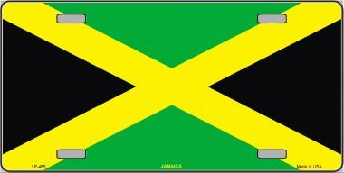 Jamaica Flag License Plate