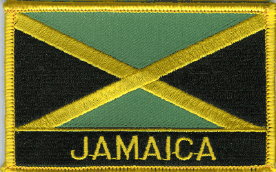 Jamaica Flag Patch - Wth Name