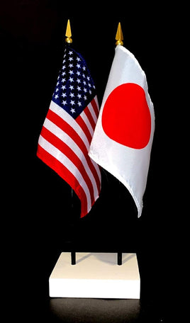 Japan and US Flag Desk Set