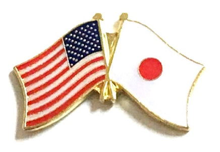 Japanese Friendship Flag Lapel Pins