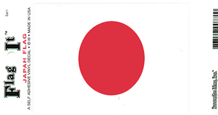 Japanese Vinyl Flag Decal