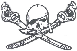 Jolly Roger Skull and Crossed Swords - Large