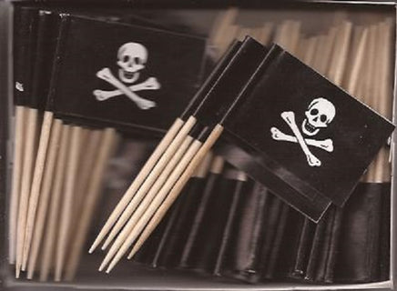 Jolly Roger Pirate Toothpick Flags