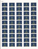 Kansas State Flag Stickers - 50 per sheet