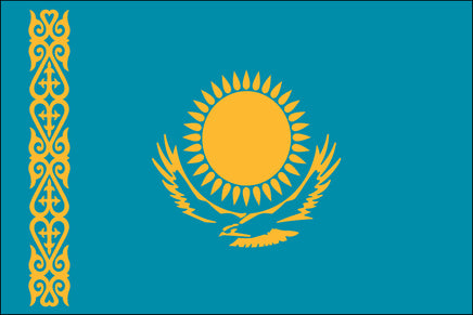 Kazakhstan 3'x5' Nylon Flag