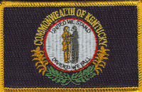Kentucky State Flag Patch - Rectangle