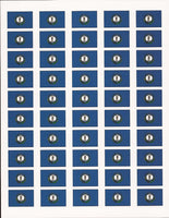 Kentucky State Flag Stickers - 50 per sheet
