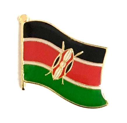 Kenya Flag Lapel Pins - Single