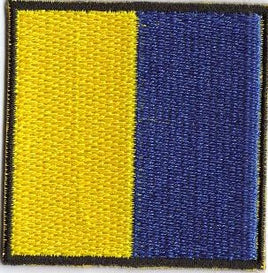 Kilo Nautical Signal Flag Patch