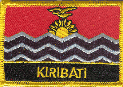 Kiribati Flag Patch - Wth Name