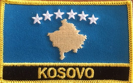 Kosovo Flag Patch - With Name