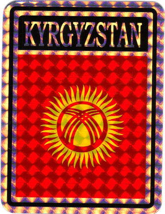 Kyrgyzstan Reflective Decal