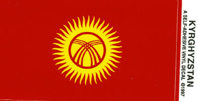 Kyrgyzstan Vinyl Flag Decal