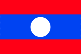 Laotian Polyester Flag