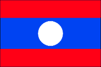 Laotian Polyester Flag