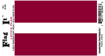 Latvia Vinyl Flag Decal