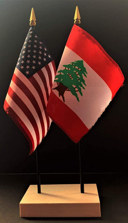 Lebanon and Flag Desk Set