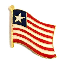 Liberian Flag Lapel Pins - Single