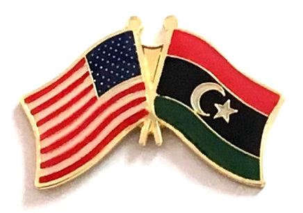 Libya Friendship Flag Lapel Pins