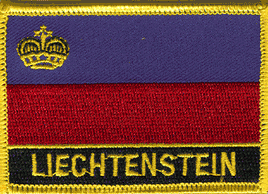 Liechtenstein Flag Patch - With Name
