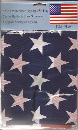 Lightweight Polyester American Flag 2.5' x 4'
