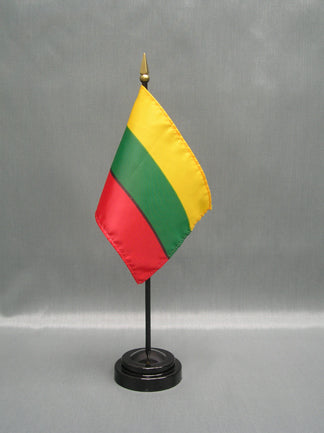 Lithuanian Deluxe Miniature Flag