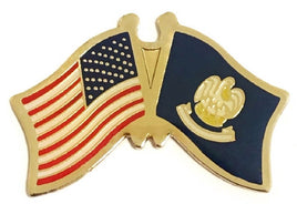 Louisiana State Flag Lapel Pin - Double