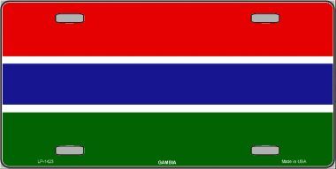 Gambia Flag License Plate