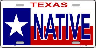 Texas Flag - Native Flag License Plate