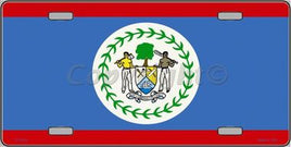 Belize Flag License Plate
