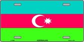 Azerbaijan Flag License Plate