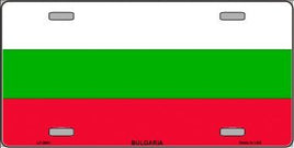 Bulgaria Flag License Plate